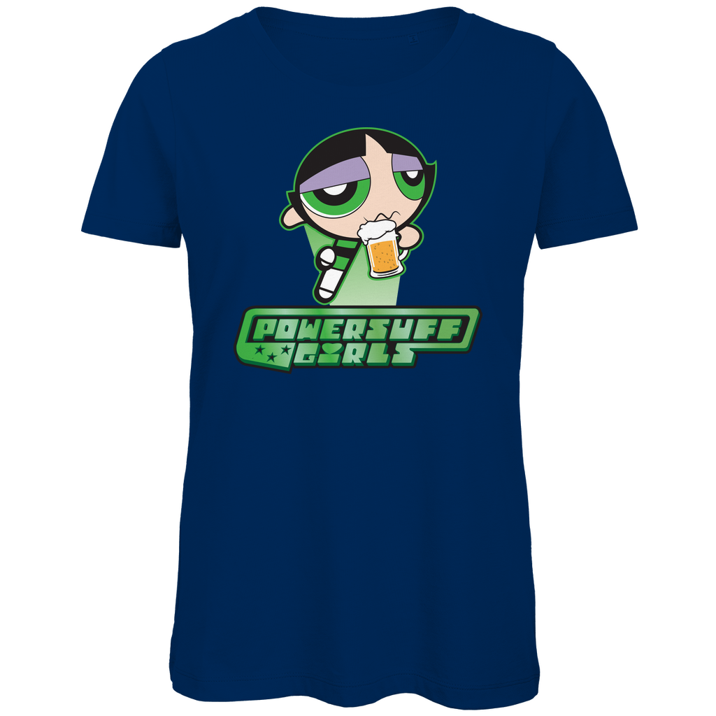 Buttercup Powersuff Powerpuff Girls - Damen Premium Bio T-Shirt Navy