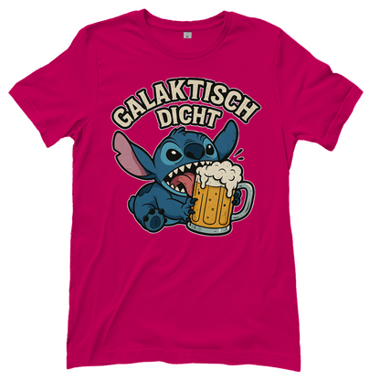 Stitch Galaktisch Dicht Bier Alien - Damen T-Shirt