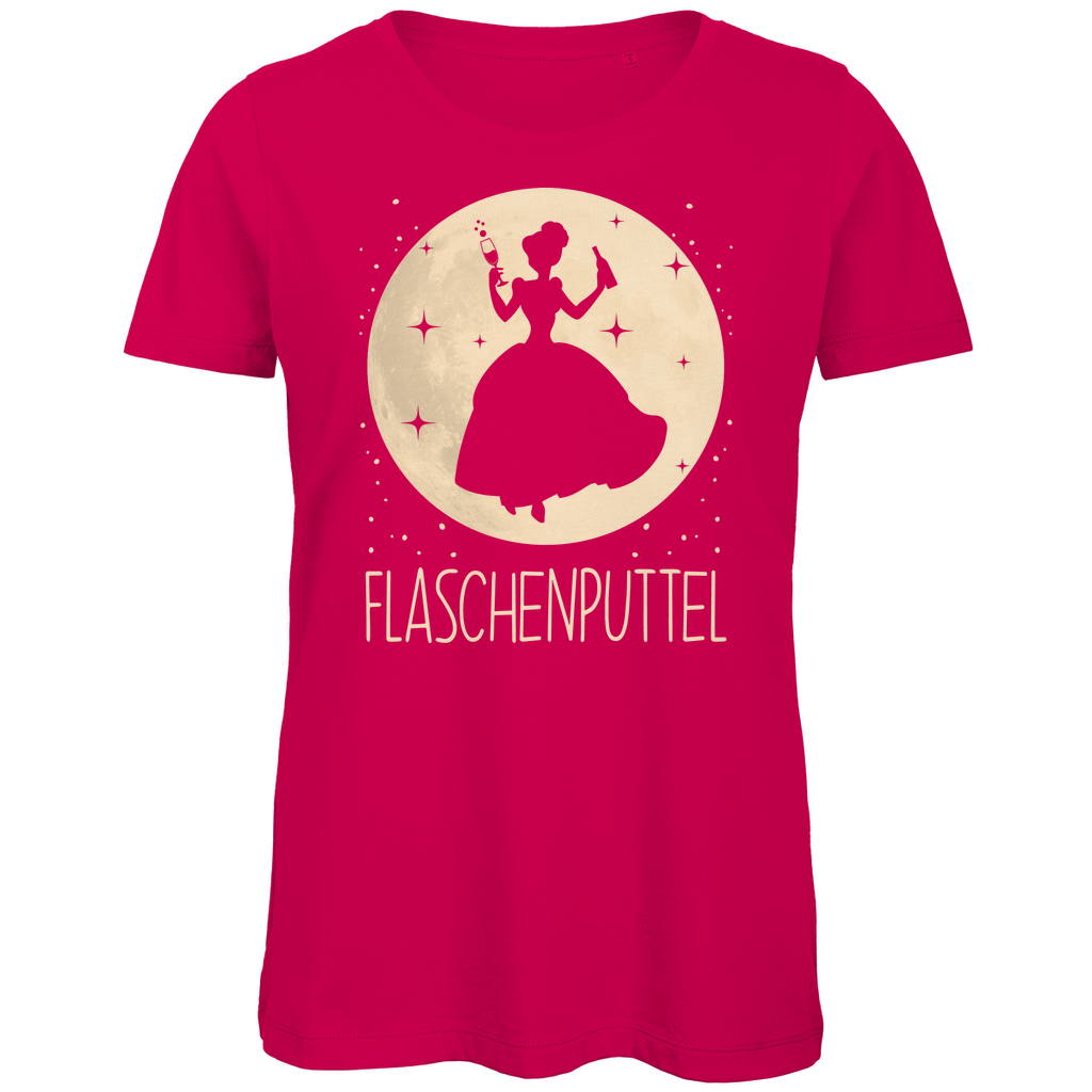 Mond Prinzessin - Flaschenputtel - Damen Premium Bio T-Shirt Fuchsia