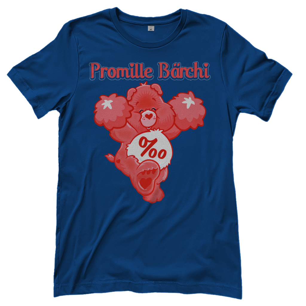 Promille Bärchi - Glücksbärchi - Damenshirt Royal Blue