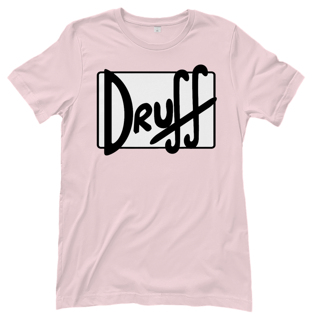 Damen T-Shirt druﬀ – Bold Retro Logo Design im Cartoon-Style Orchid Pink