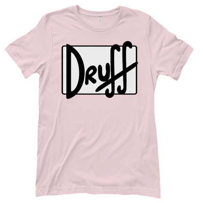 Damen T-Shirt druﬀ – Bold Retro Logo Design im Cartoon-Style Orchid Pink