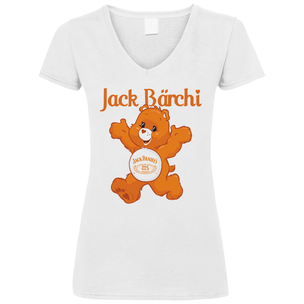 Jack Bärchi - Glücksbärchi - V-Neck Damenshirt