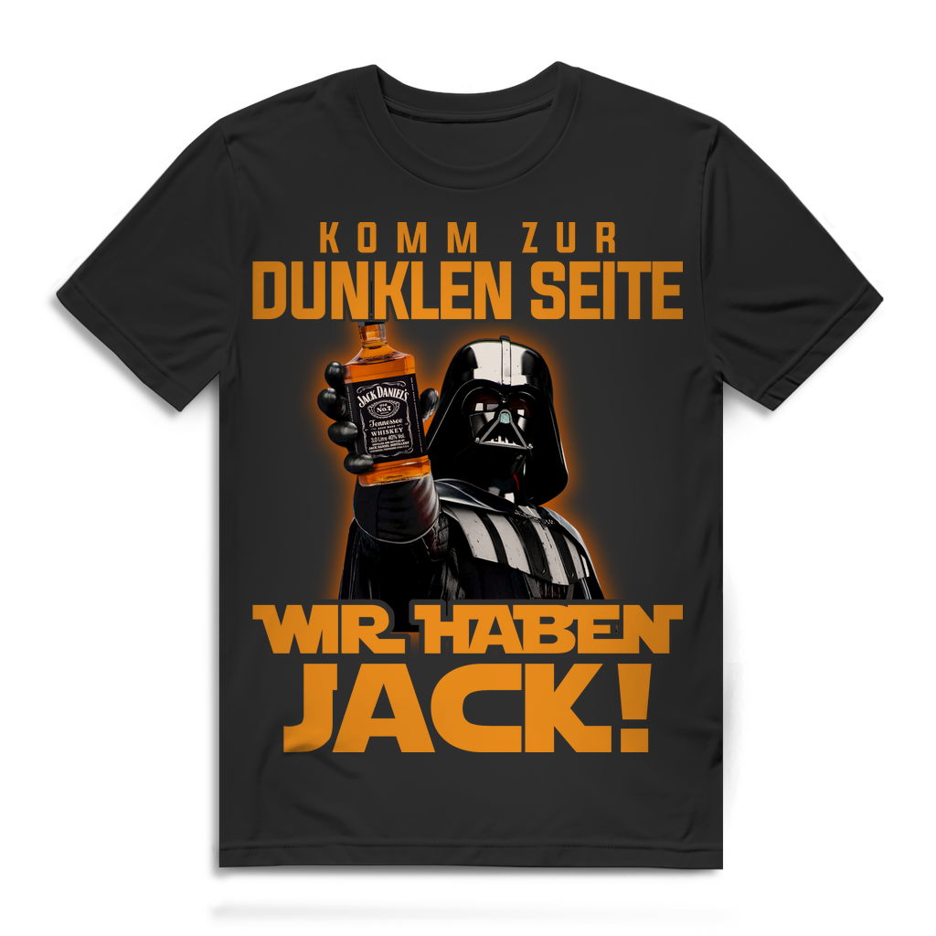 Vader Whisky Shirt Herren – Komm zur dunklen Seite wir haben Jack! Black