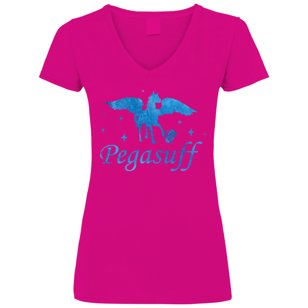 Pegasuff - Prinzessin Aquarell - V-Neck Damenshirt