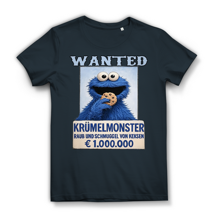 Wanted Krümelmonster Raub und Schmuggel von Keksen - Damen Premium Bio T-Shirt