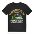 Wohnmobil Camping Herren T Shirt Theoretisch bin ich Praktisch überall zuhause Black