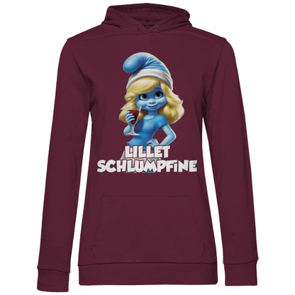 Lillet Schlumpfine Grafik - Damen Hoodie Wine