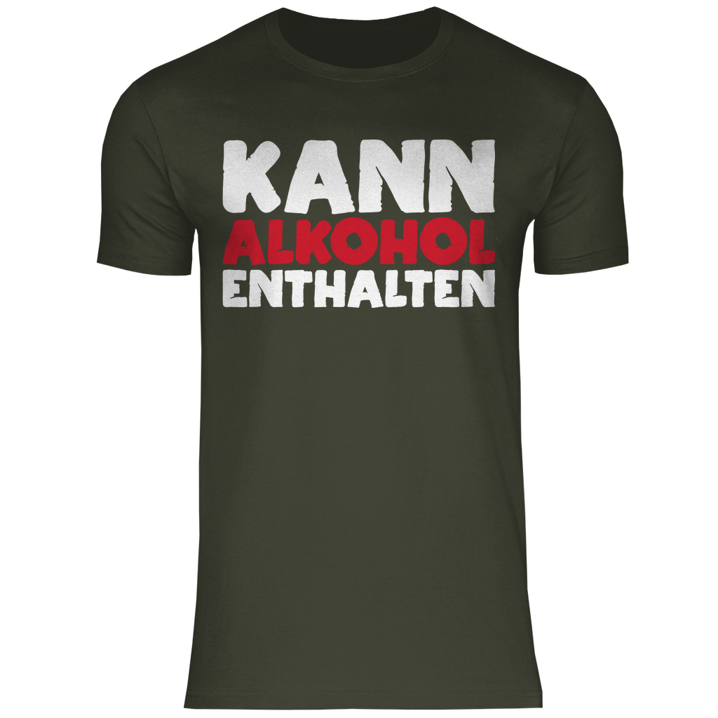 Kann Alkohol enthalten - Herren Shirt