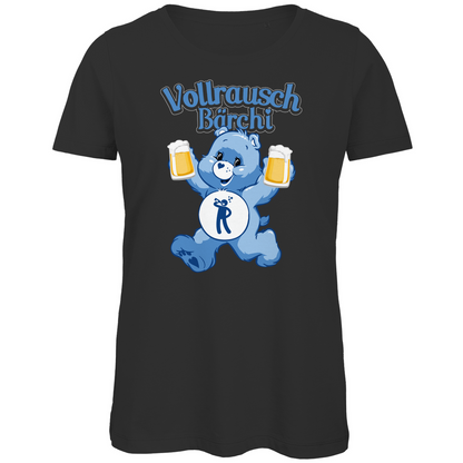 Vollrausch Bärchi - Glücksbärchi - Damen Premium Bio T-Shirt Black