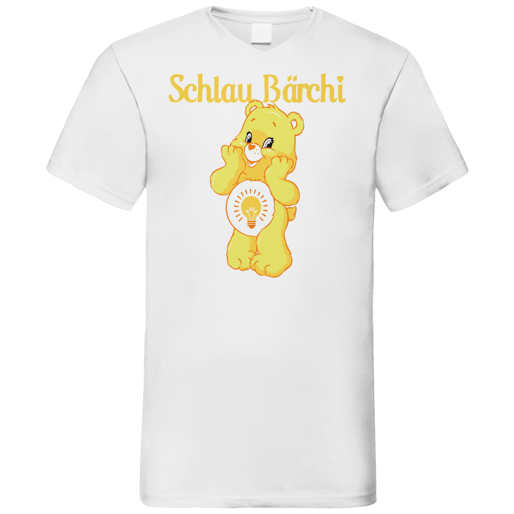 Schlau Bärchi - Glücksbärchi - Herren V-Neck Shirt