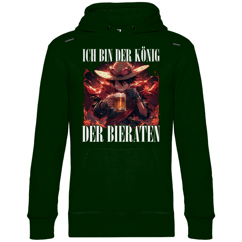 König der Bieraten - One Piece Ruffy - Unisex Hoodie Forest Green