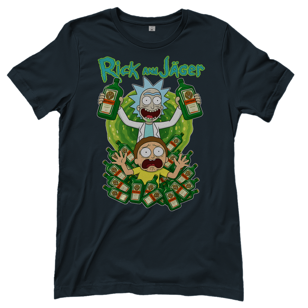 Rick and Jäger mit Morty Jägermeister - Damen T-Shirt