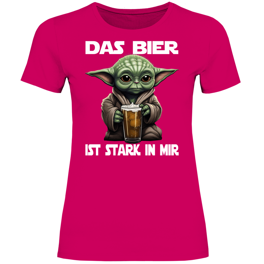 Das Bier ist stark in mir - Baby Yoda Grogu - Damenshirt