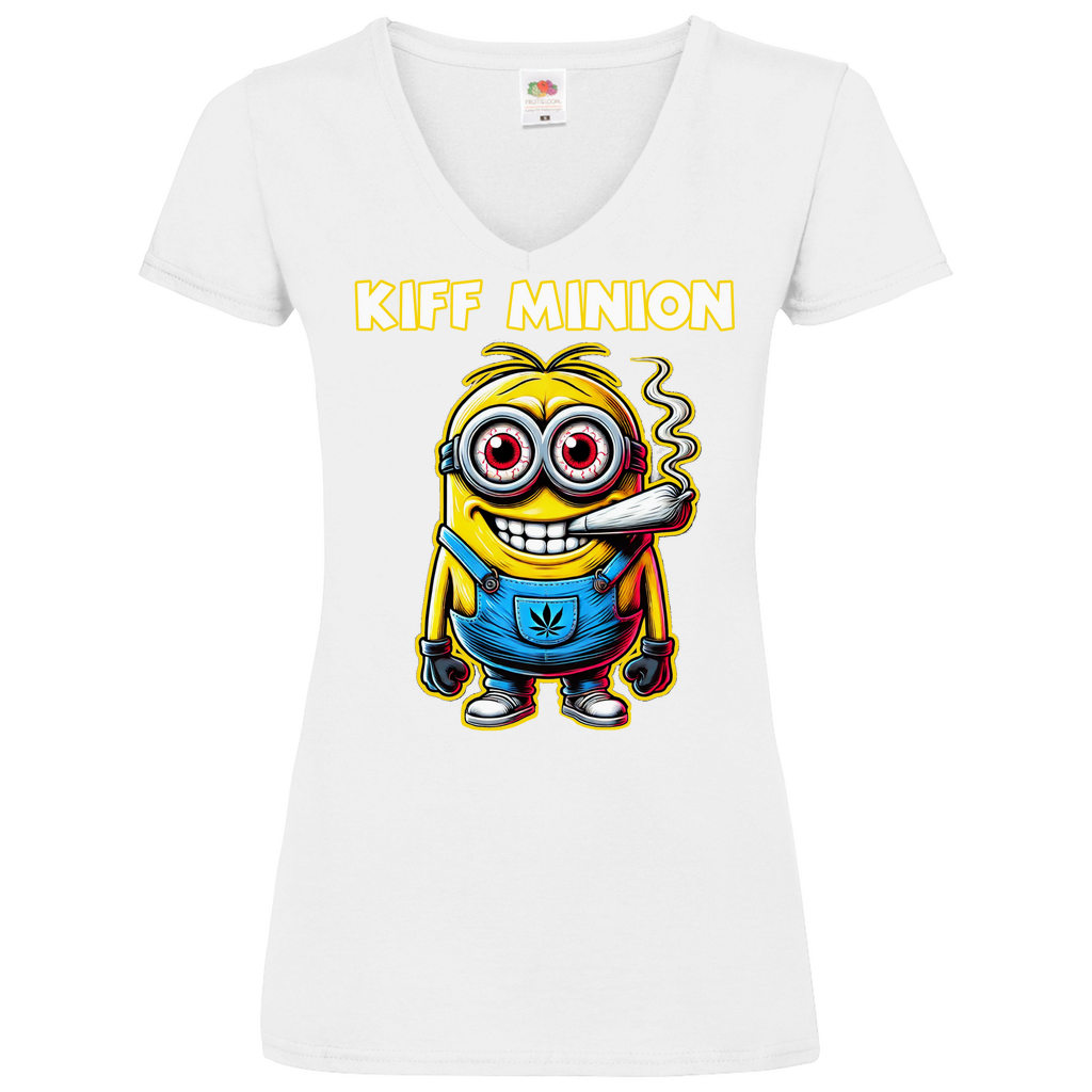 Kiff Minion - V-Neck Damenshirt