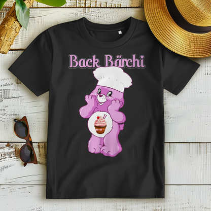 Back Backen Bäckerin Bärchi Glücksbärchi - Damen Premium Bio T-Shirt Schwarz