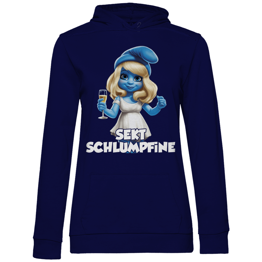 Sekt Schlumpfine Grafik - Damen Hoodie