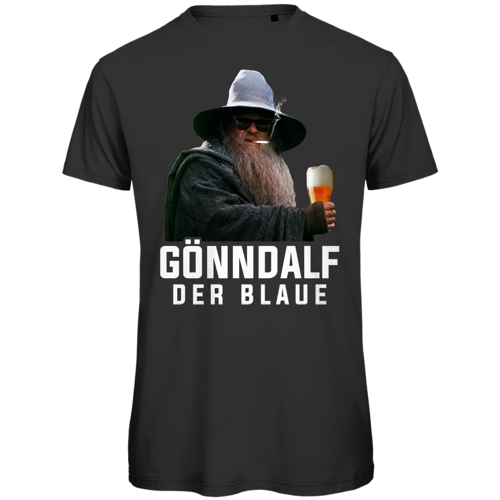 Gönndalf der Blaue Gandalf - Herren Premium Bio T-Shirt Black