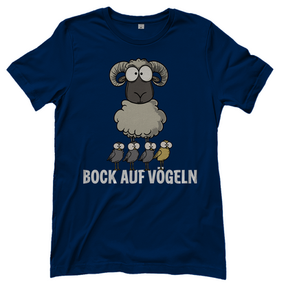Bock auf Vögeln - Damenshirt Navy