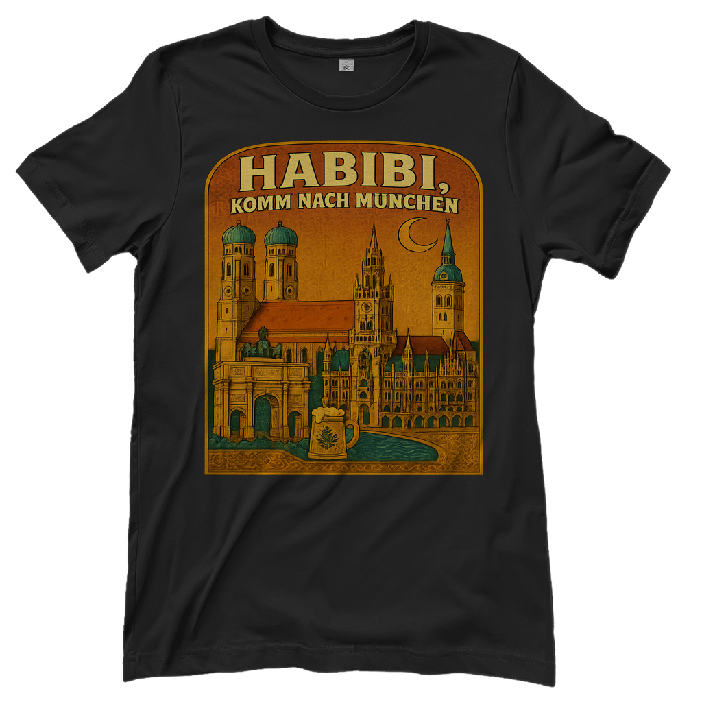 Habibi komm nach München - Damen T-Shirt Black
