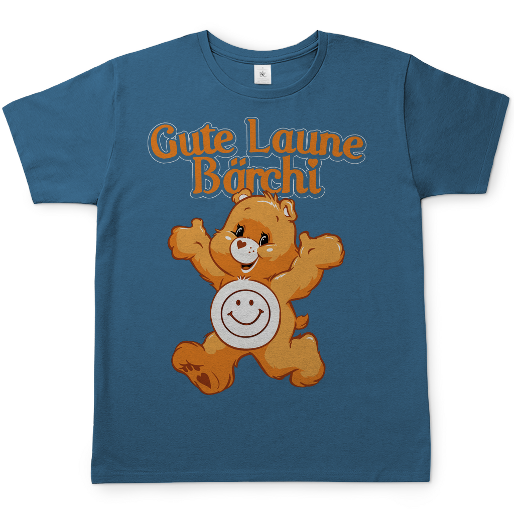 Gute Laune Bärchi - Glücksbärchi - Herren Shirt Stone Blue