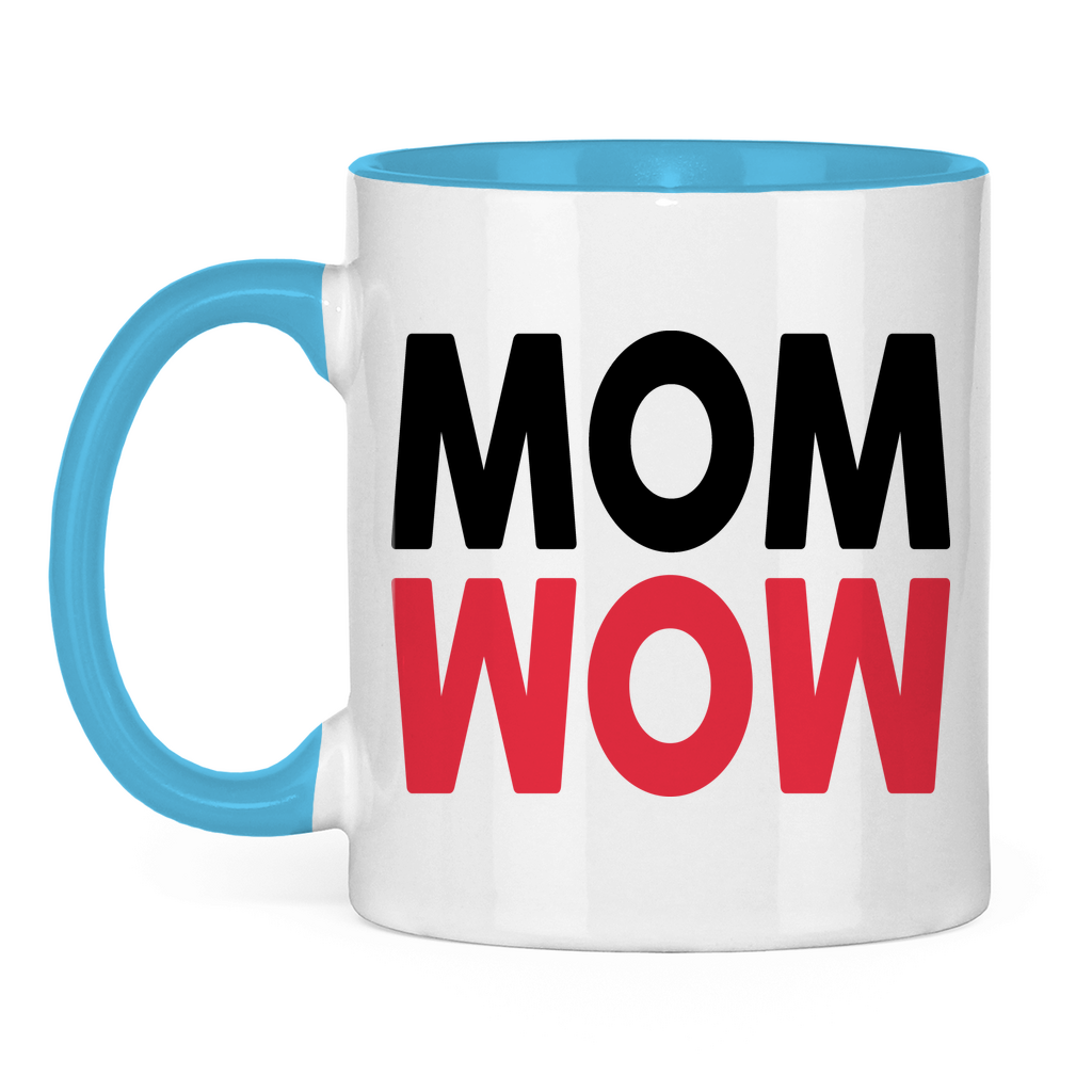 MOM WOW - Tasse zweifarbig