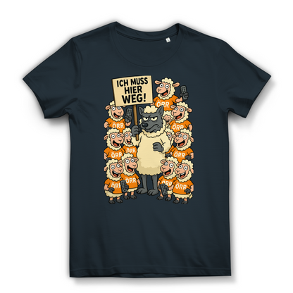 Wolf unter Schlafschafen ich muss hier weg - Damen Premium Bio T-Shirt
