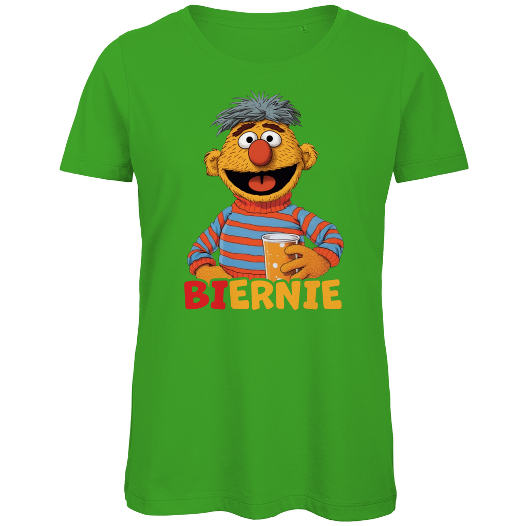 Sesamstraße - Ernie Biernie - Damen Premium Bio T-Shirt Real Green