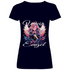 Wein Engel - V-Neck Damenshirt Deep Navy