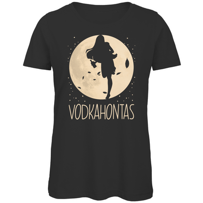 Mond Prinzessin - Vodkahontas - Damen Premium Bio T-Shirt Black