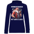 Weihnachtsrausch mit Santa Clause - Damen Hoodie Navy Blue