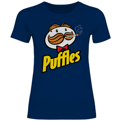 Puffles - Damenshirt Navy