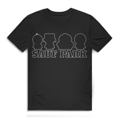 South Park Funshirt Herren – Sauf Park Motiv für Bierfreunde und Serienfans Black