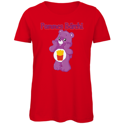 Pommes Bärchi - Glücksbärchi - Damen Premium Bio T-Shirt Red