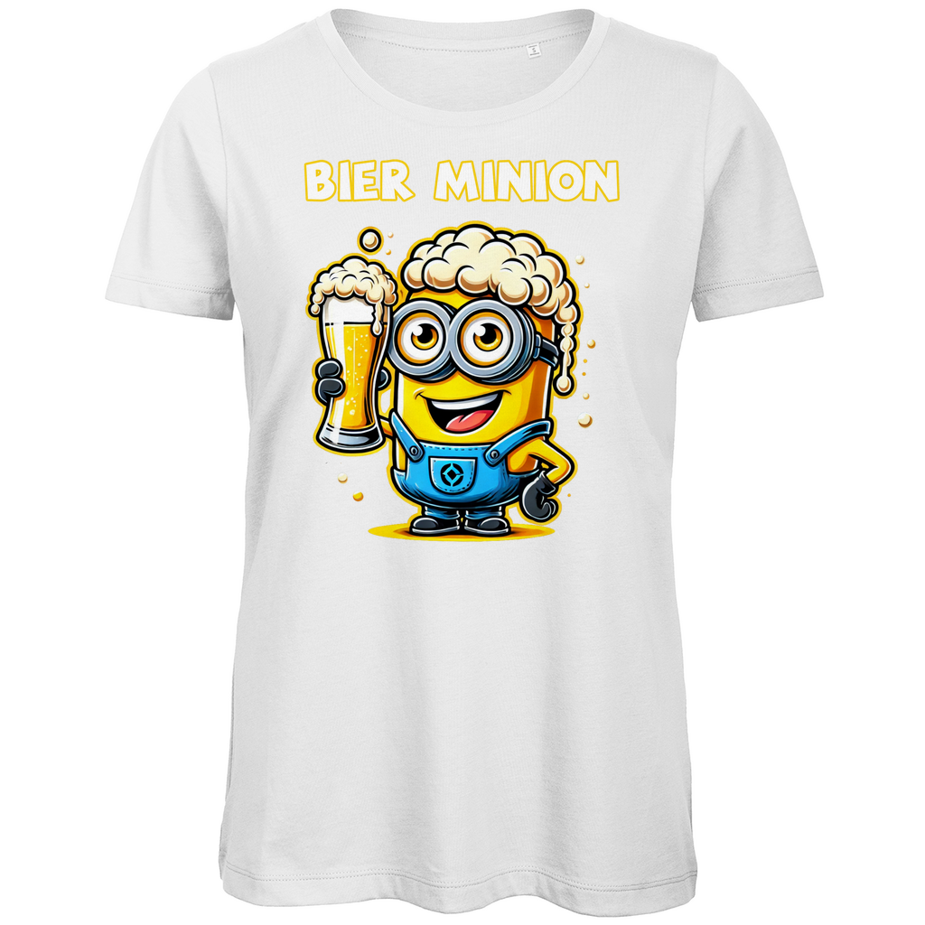 Bier Minion - Damen Premium Bio T-Shirt