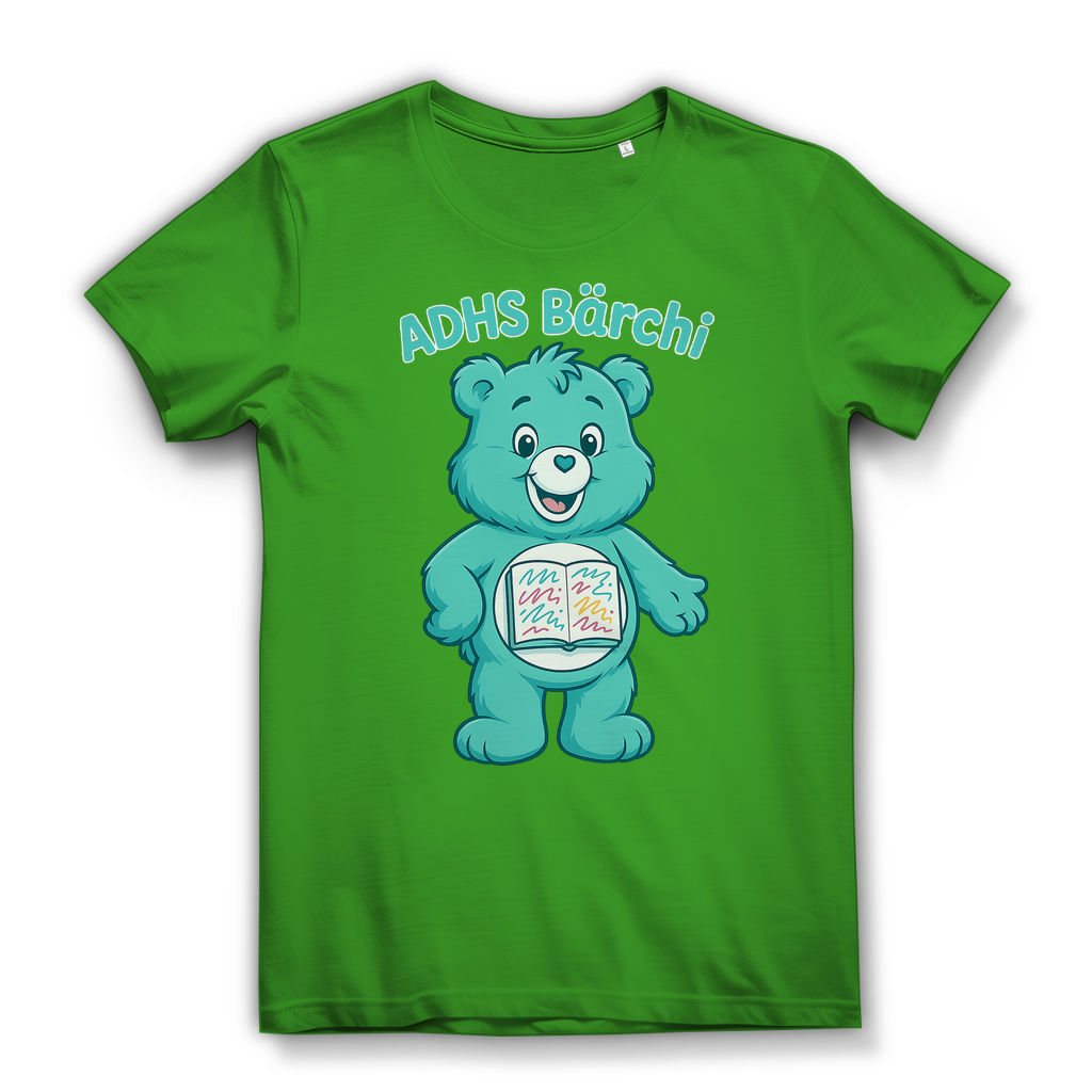 ADHS Bärchi - Glücksbärchi - Damen Premium Bio T-Shirt Real Green
