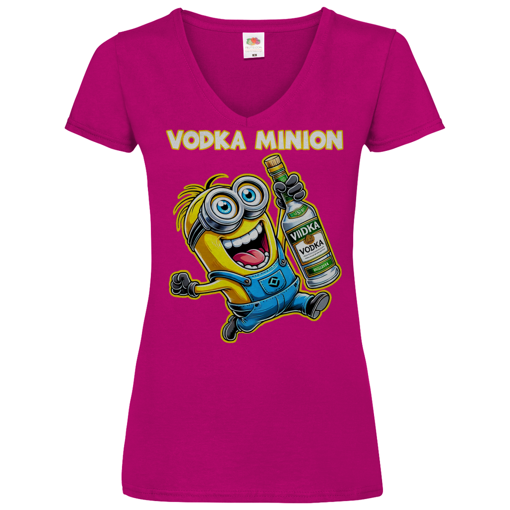 Vodka Minion - V-Neck Damenshirt