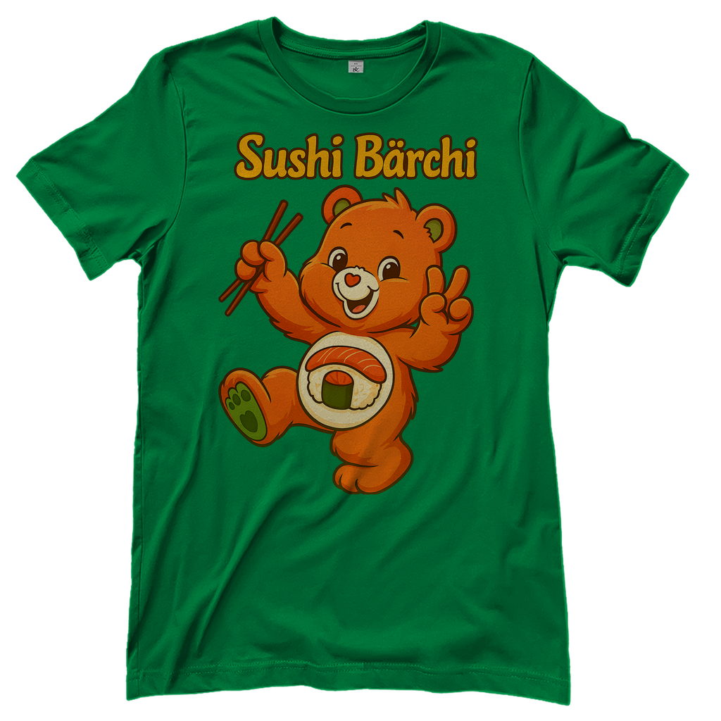 Sushi Bärchi - Glücksbärchi - Damen T-Shirt Kelly Green