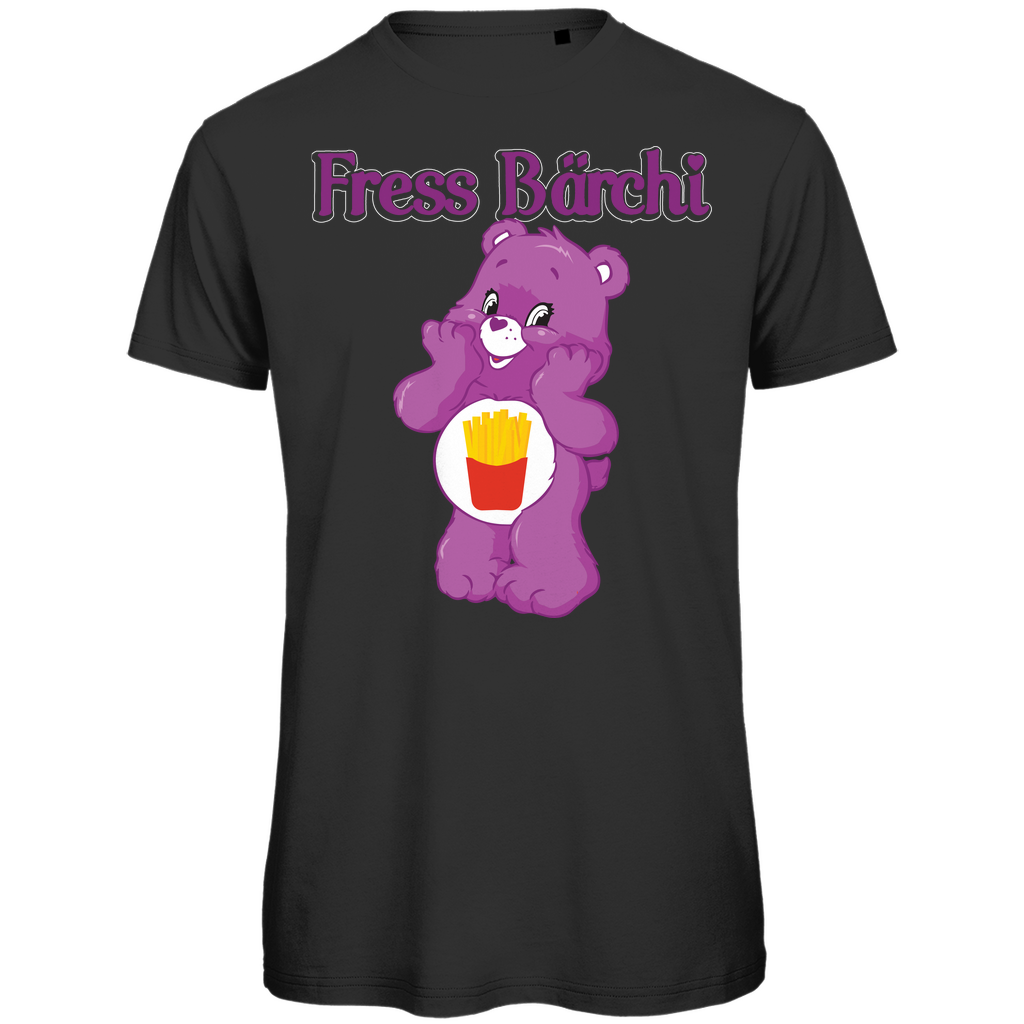 Fress Bärchi Glücksbärchi - Herren Premium Bio T-Shirt Black