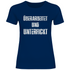 Überarbeitet und unterfickt - Damenshirt Navy
