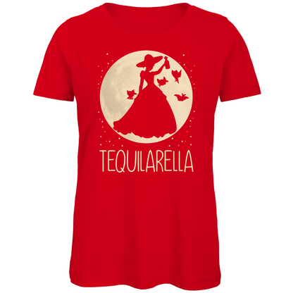 Mond Prinzessin - Tequilarella - Damen Premium Bio T-Shirt Red