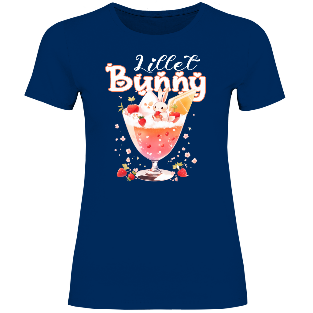 Lillet Bunny Hase - Damenshirt Navy