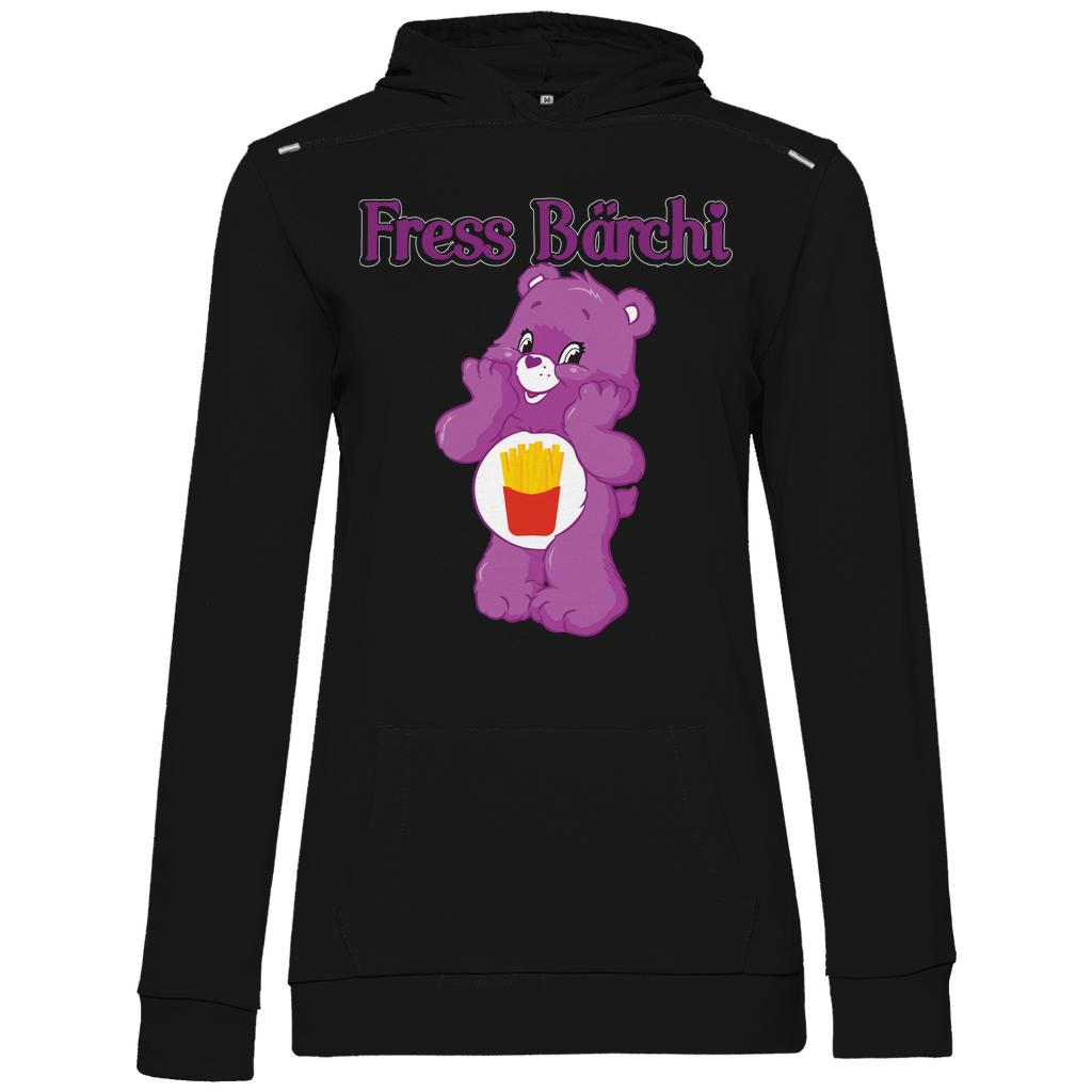 Fress Bärchi - Glücksbärchi - Damen Hoodie Black