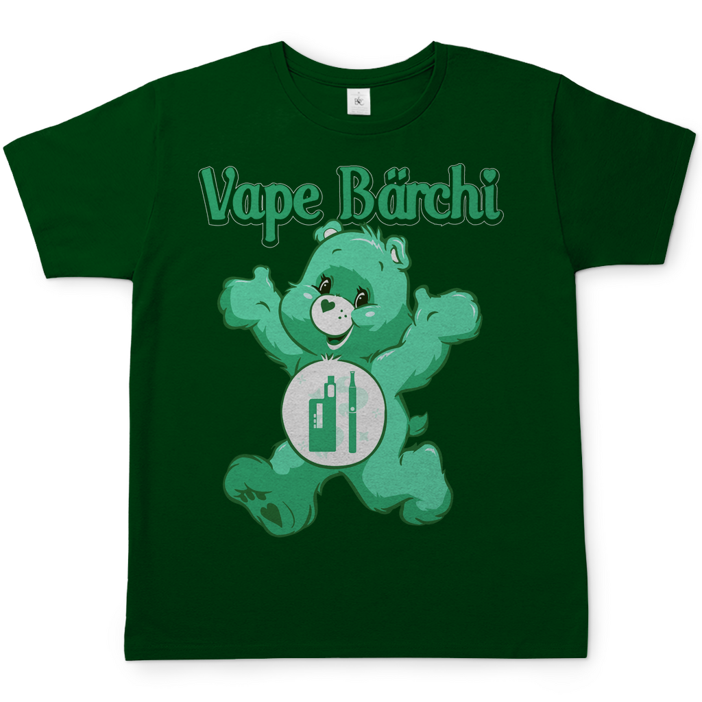 Vape Bärchi - Glücksbärchi - Herren Shirt Bottle Green