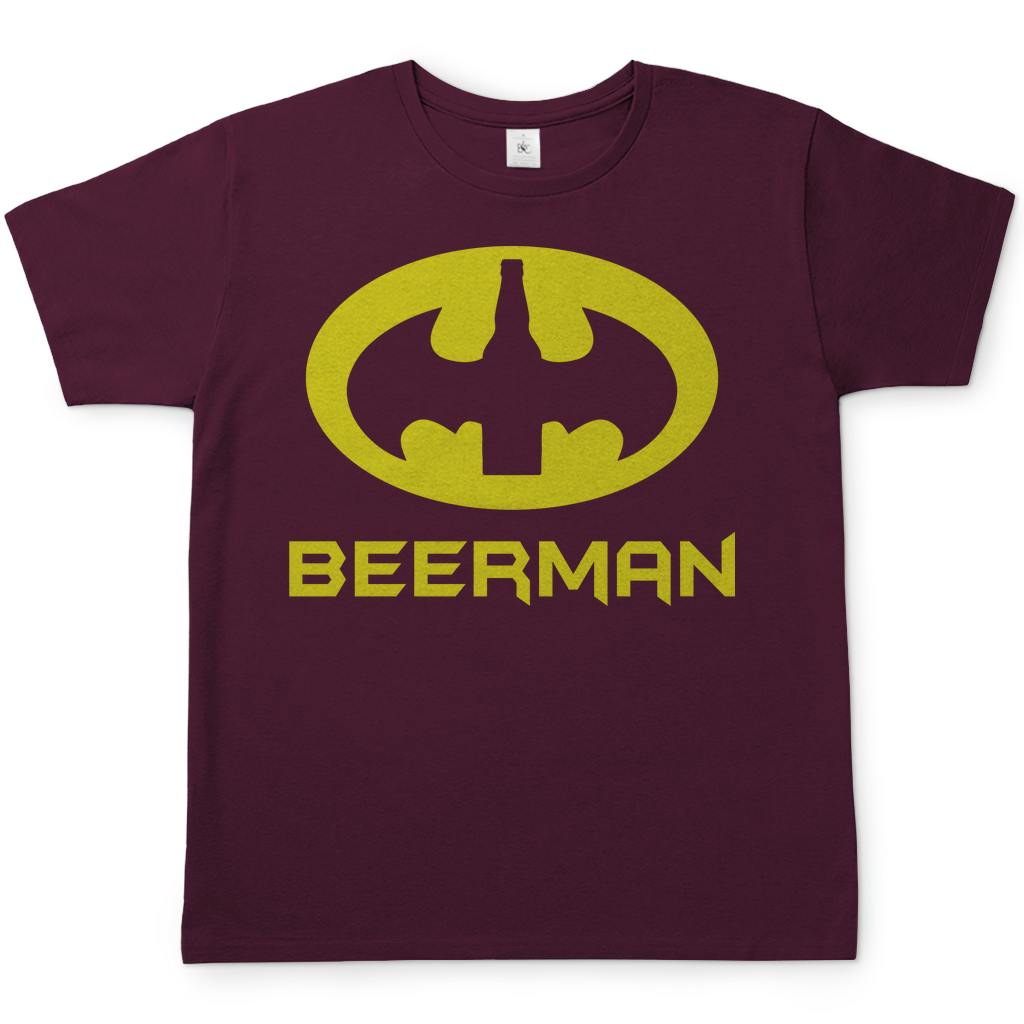 Beerman - Herren Shirt Burgundy