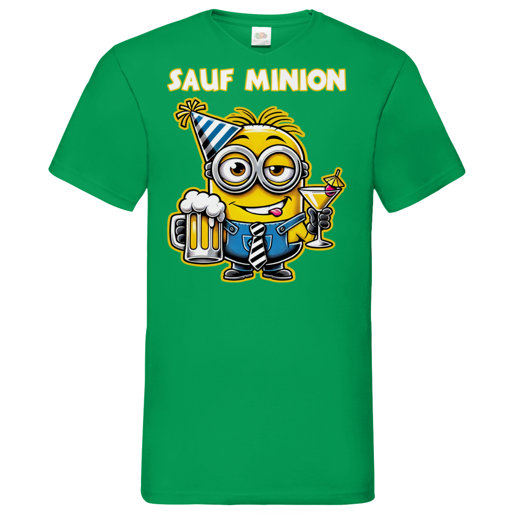 Sauf Minion - Herren V-Neck Shirt