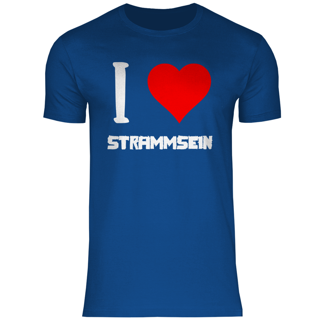 I love Strammsein - Herren Shirt Royal Blue