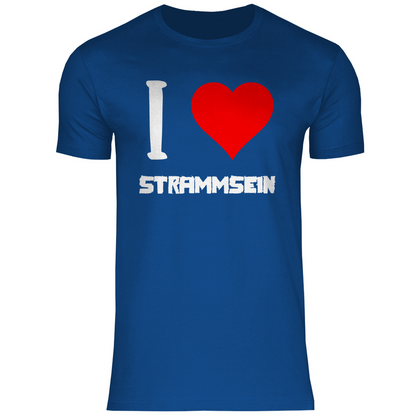 I love Strammsein - Herren Shirt Royal Blue