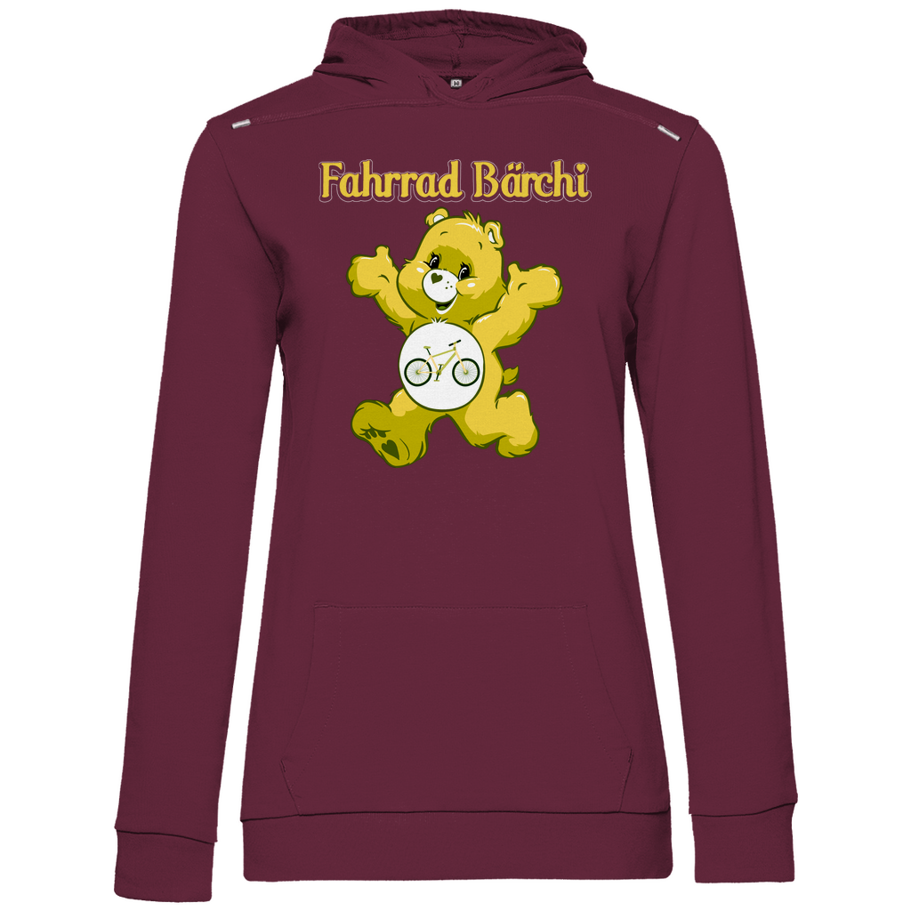 Fahrrad Bärchi - Glücksbärchi - Damen Hoodie Wine