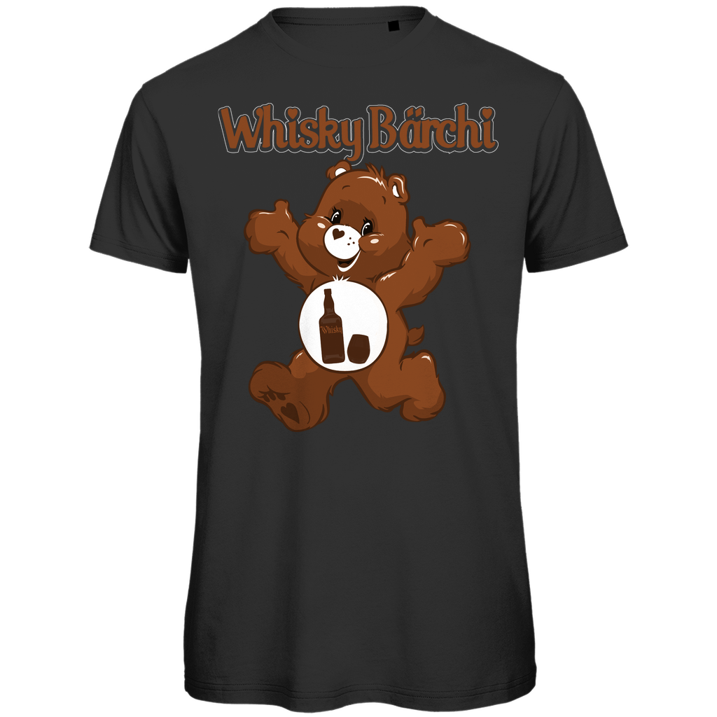 Whisky Bärchi Glücksbärchi - Herren Premium Bio T-Shirt Black